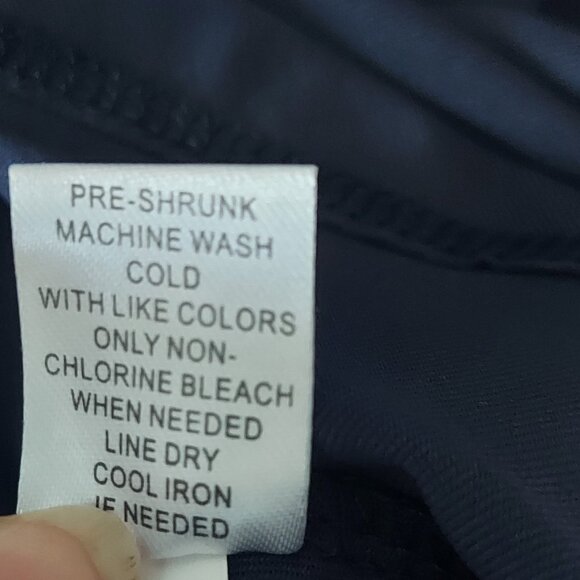 LULU B Size XL V Neck Sleeveless Top Navy Blue - Picture 11 of 11